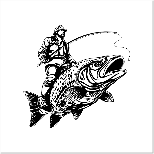 Trout Master Wall Art by Tebscooler